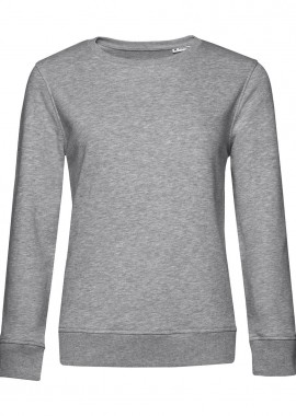 B & C - Γυναικείο Φούτερ WW32B B & C Organic Crew Neck French Terry Heather Grey