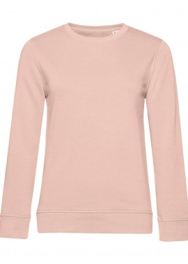 Γυναικείο Φούτερ WW32B B & C Organic Crew Neck French Terry Soft Rose