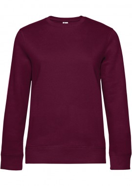 B & C - Γυναικείο Φούτερ WW01Q B & C Queen Crewneck Dark Cherry