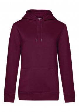 B & C - Γυναικείο Φούτερ με Κουκούλα WW02Q B & C Dark Cherry