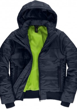B & C - Γυναικείο Μπουφάν JW941 B&C Superhood Navy/Neon Green