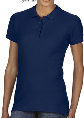 Gildan - Γυναικεία Μπλούζα Polo 64800L Gildan Softstyle Double Pique Navy