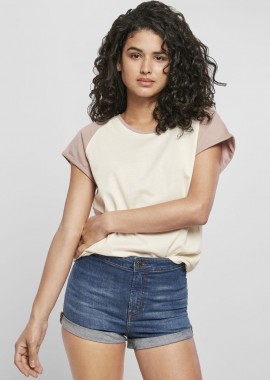 Urban Classics - Γυναικείο T-Shirt Contrast Raglan TB1913 Urban Classics White Sand/Dusk Rose