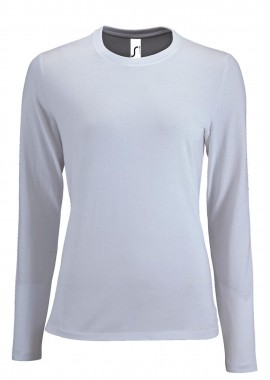 SOLS - Γυναικείο T-shirt Μακρυμάνικο 02075 SOL'S Imperial LSL Women White