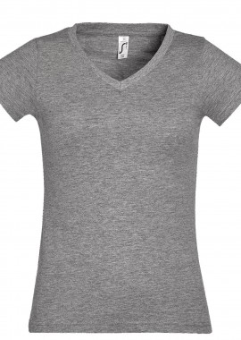 SOL'S - Γυναικείο T-shirt με Λαιμόκοψη V 11388 SOL'S Moon Grey Melange