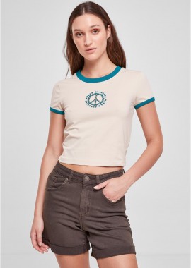 Urban Classics - Ladies Stretch Jersey Cropped Tee Urban Classics TB5976-04432 softseagrass/watergreen