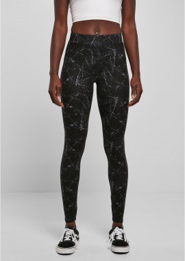 Urban Classics - Γυναικείο Κολάν TB4771 Urban Classics Ladies Soft AOP Leggings blackmarble