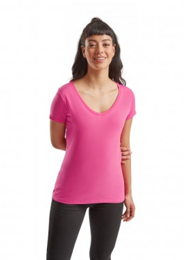 Γυναικείο T-Shirt 61-444-0 Fruit of the Loom Fuchsia
