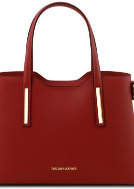 Γυναικεία Τσάντα Δερμάτινη TL141521 Tuscany Leather Olimpia S Κόκκινο