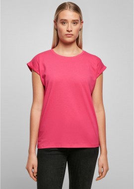 BYB - Γυναικείο T-Shirt BY021-02534 Build Your Brand BYB Extended Shoulder Tee Hibiskus Pink
