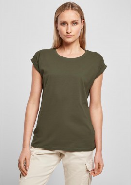 Γυναικείο T-Shirt BY021 Build Your Brand Ladies Extended Shoulder Tee Black Olive