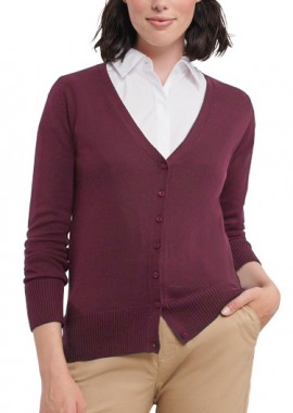 Russell - Γυναικεία Ζακέτα Πλεκτή V-Neck R-715F-0 Russell Cranberry Marl