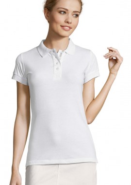 Γυναικείο Πόλο Πικέ 00575 SOL'S Portland White