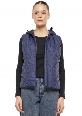 Urban Classics - Γυναικείο Αμάνικο Μπουφάν Puffer Ladies Super Light TB7009 Urban Classics Black Navy