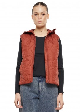 Γυναικείο Αμάνικο Μπουφάν Puffer TB7009 Urban Classics Darkrust