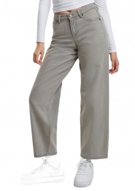 Urban Classics - Γυναικείο Τζιν Παντελόνι Mid Waist 90s TB7127 Urban Classics 17836 Lighter Dirty Washed