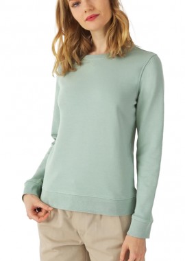 B & C - Γυναικείο Φούτερ WW32B B & C Organic Crew Neck French Terry Sage