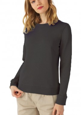 B & C - Γυναικείο Φούτερ WW32B B & C Organic Crew Neck French Terry Asphalt