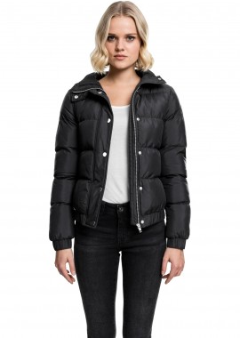 Urban Classics - Γυναικείο Μπουφάν Puffer με Κουκούλα TB1756 Urban Classics Black