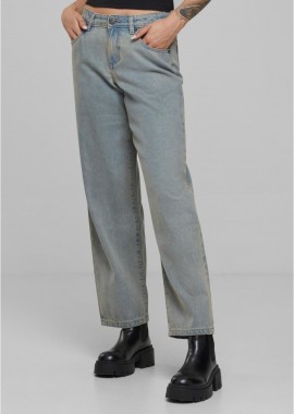 Urban Classics - Γυναικείο Mid Waist 90's Jeans TB7127 Urban Classics new light blue dirty washed