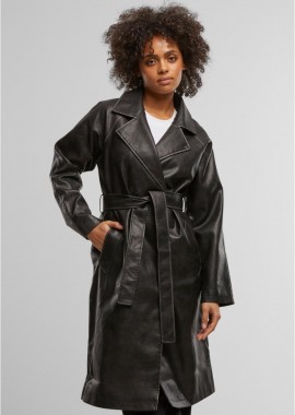 Urban Classics - Γυναικείο Vintage Leather Trench Coat Urban Classics TB7183-00007 black
