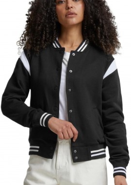 Urban Classics - Γυναικείο Φούτερ Μπουφάν Sweat Jacket TB2618-00050 Urban Classics blk/wht