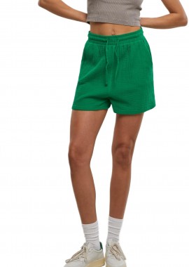 Γυναικείο Σορτς Musselin TB7467 Urban Classics froggreen