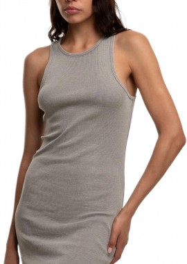 Urban Classics - Γυναικείο Φόρεμα Washed Rib Jersey TB7475 Urban Classics steelgrey