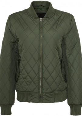 Γυναικείο Μπουφάν Diamond Quilt Nylon TB806 Urban Classics Olive
