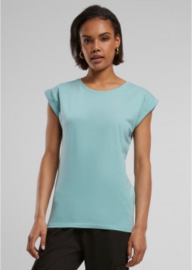BYB - Γυναικείο T-shirt BY021 Build Your Brand Extended Shoulder Tee Blue Mint