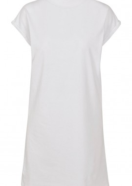 BYB - Γυναικείο Φόρεμα T-Shirt BY101 Build Your Brand Turtle Neck White