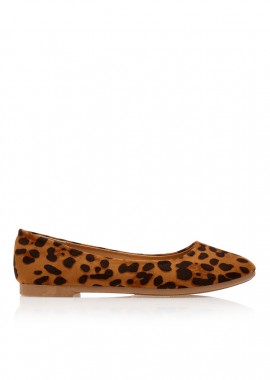 Μπαλαρίνες animal print σουέτ ΛΕΟΠΑΡ