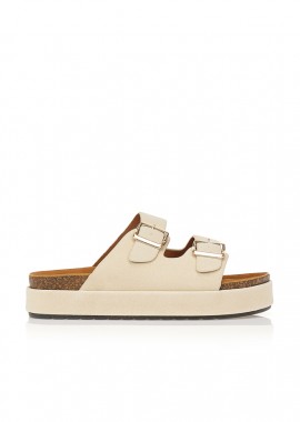 Flatforms TSOUKALAS μπεζ σουέτ ΜΠΕΖ