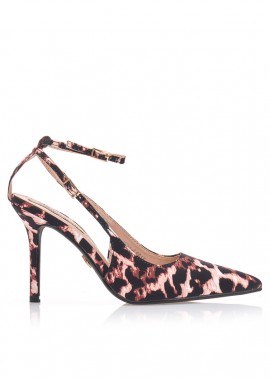 Γόβες animal print με λουράκι ΛΕΟΠΑΡ