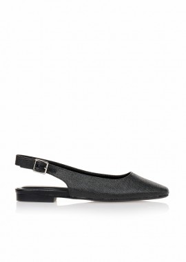 Tsoukalas - Γόβες TSOUKALAS slingback μαύρες ΜΑΥΡΟ