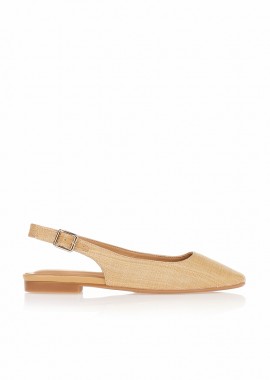 Tsoukalas - Γόβες TSOUKALAS slingback μπεζ ΜΠΕΖ