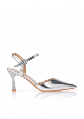 Tsoukalas - Γόβες slingback δερματίνη ΑΣΗΜΙ