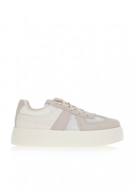 Tsoukalas - Sneakers με διάτρητο δίχτυ και σουέτ λεπτομέρειες ΜΠΕΖ