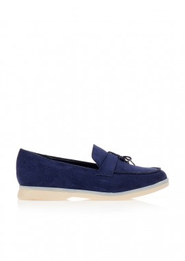 Oxfords TSOUKALAS μπλε με μεταλλική λεπτομέρεια ΜΠΛΕ