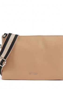 Ted Baker - Γυναικεία Δερμάτινη Τσάντα Χιαστί Ted Baker Darcey 257442 Taupe