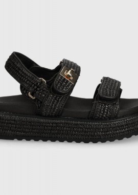 Γυναικεία Σανδάλια Flatforms Steve Madden Bigmona SM11003034-02002-00S Μαύρα