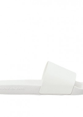 Γυναικείες Παντόφλες Slide Calvin Klein YW0YW01715 0K4 Λευκές