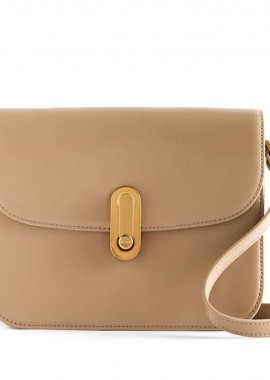 Ted Baker - Γυναικεία Τσάντα Χιαστί Ted Baker Kkayli Polished Leather Satchel Bag 276340-TAUPE