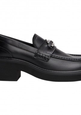 Γυναικεία Δερμάτινα Loafers Tommy Hilfiger EN0EN02789 BDS Μαύρα