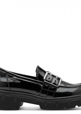 Γυναικεία Ανατομικά Loafers Marco Tozzi 2-24708-45-018 Μαύρα Λουστρίν