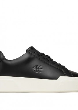 Calvin Klein - Γυναικεία Δερμάτινα Sneakers Calvin Klein YW0YW01947-0GM Μαύρα