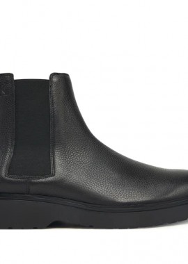 Ανδρικά Δερμάτινα Μποτάκια Calvin Klein Chelsea Boot YM0YM01374-0GJ Μαύρα