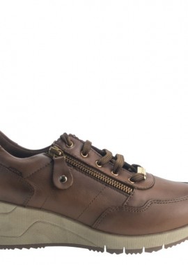 Ragazza - Γυναικεία Ανατομικά Δερμάτινα Sneakers Ragazza 0322 Ταμπά