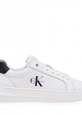 Ανδρικά Δερμάτινα Sneakers Calvin Klein YM0YM01317 0LD Λευκά