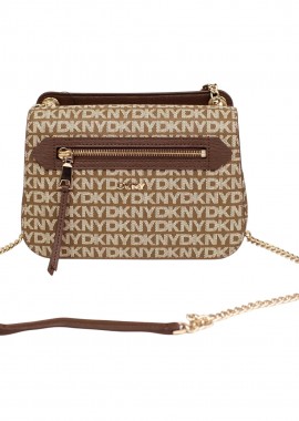 DKNY - Γυναικεία Τσάντα Ώμου DKNY Bryant R5335M02-N42 Καφέ Logo
